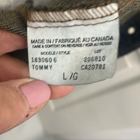 Vintage Tommy Hilfiger Dk Wash Denim Blazer Button Closure Pockets Fitted Size L - Picture 3 of 14